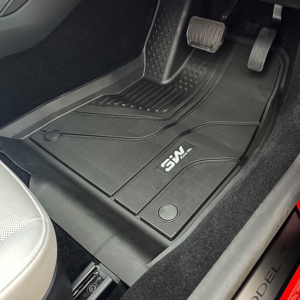 3W全TPE雙層防水靜音腳墊(升級版)Model 3 Highland 2024+(現貨)