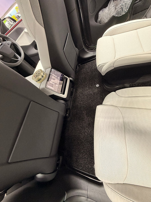 3W Tesla Model Y L 地氈+保護墊套裝(贈送 前+後屏幕保護貼及免費安裝)現貨