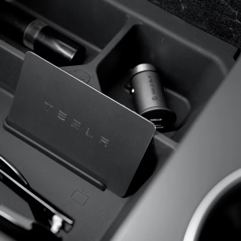 HALOBLK Tesla 中控隱形儲物盒 / 扶手箱分層收納盒