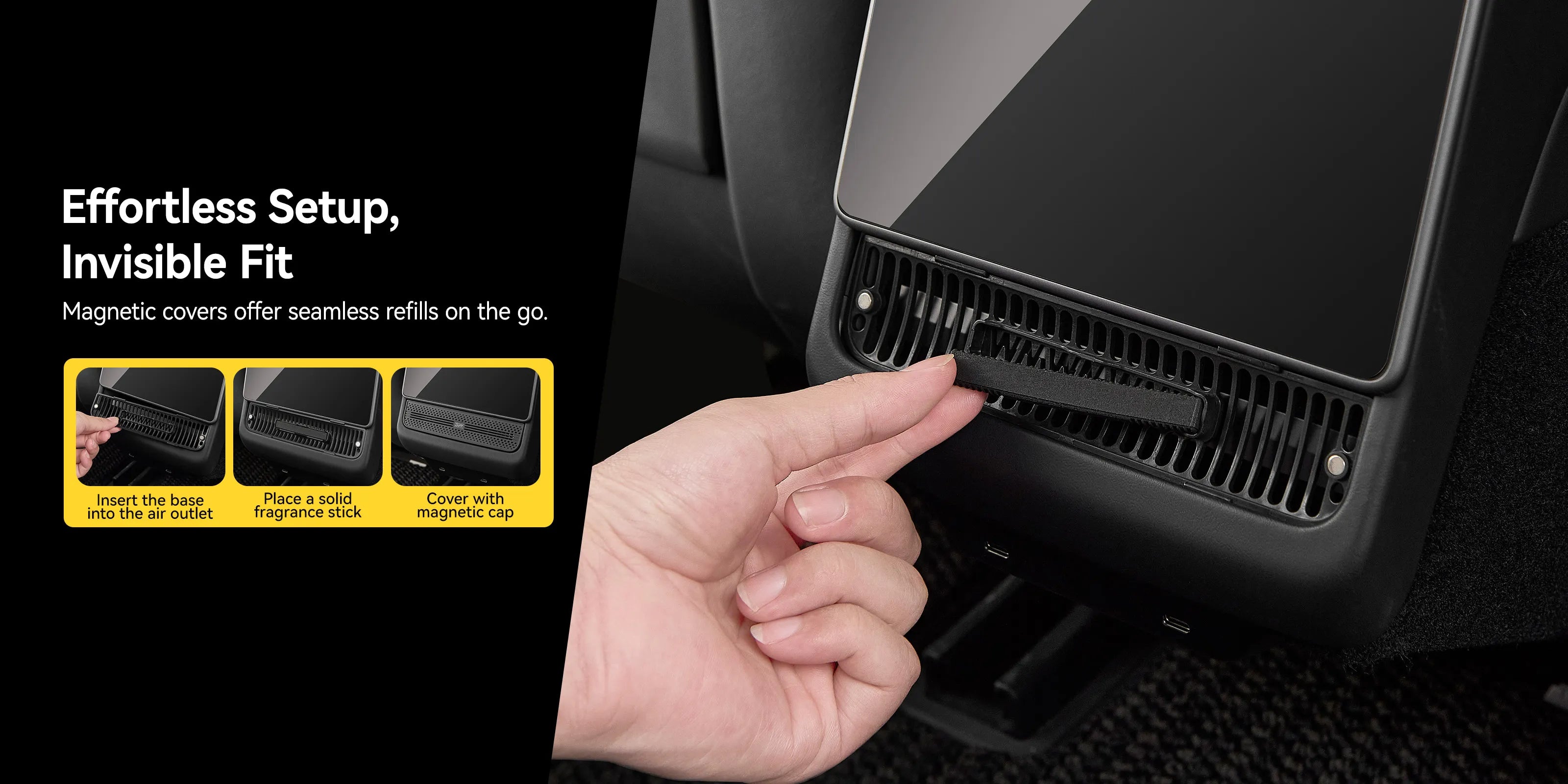 3W 後排冷氣香薰 for Model 3 Highland 2024+ / Y Juniper 2025+(現貨)