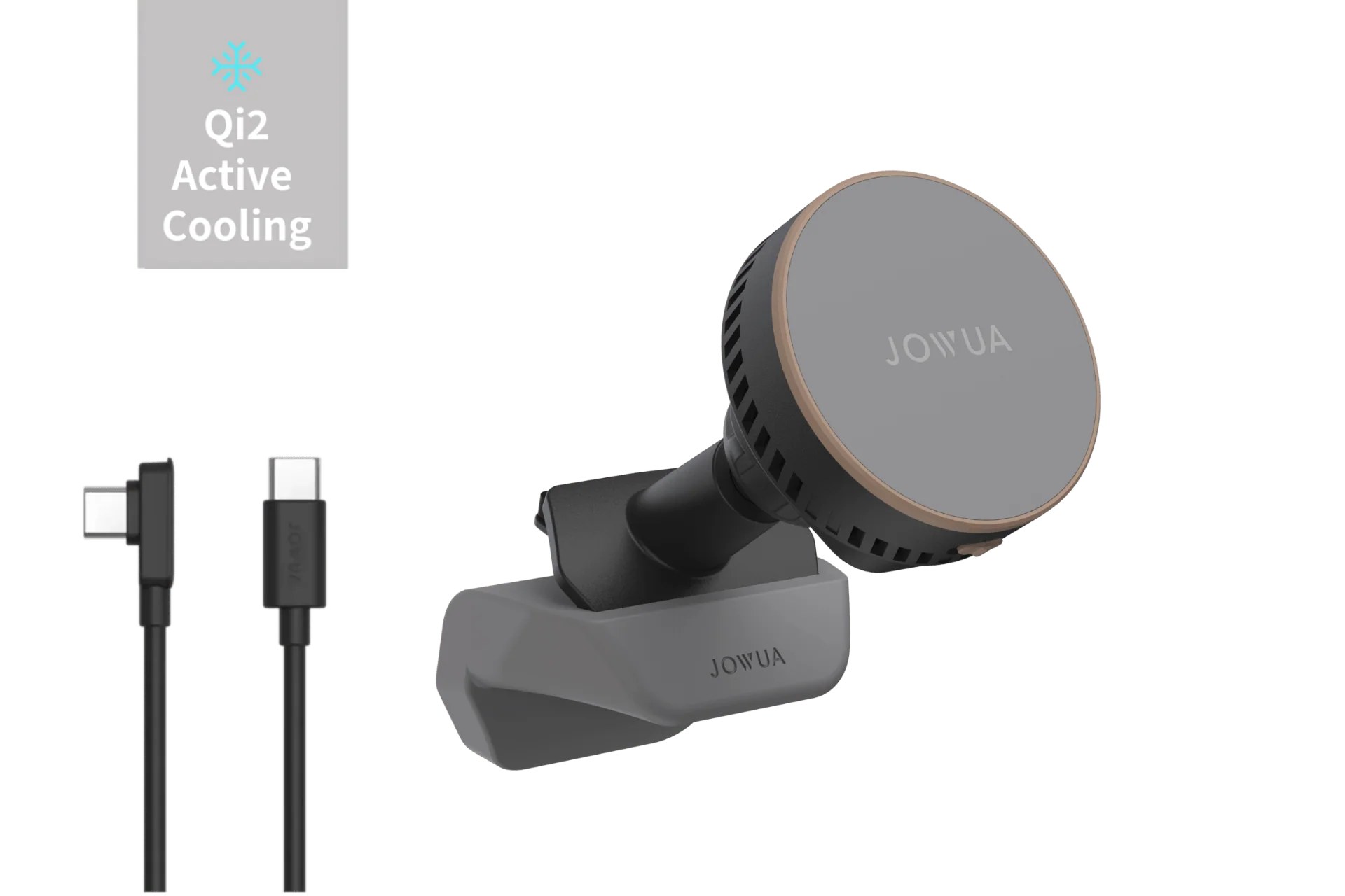 Jowua Active Cooling MagSafe Car Mount for Air Vents (Model 3 & Model Y)