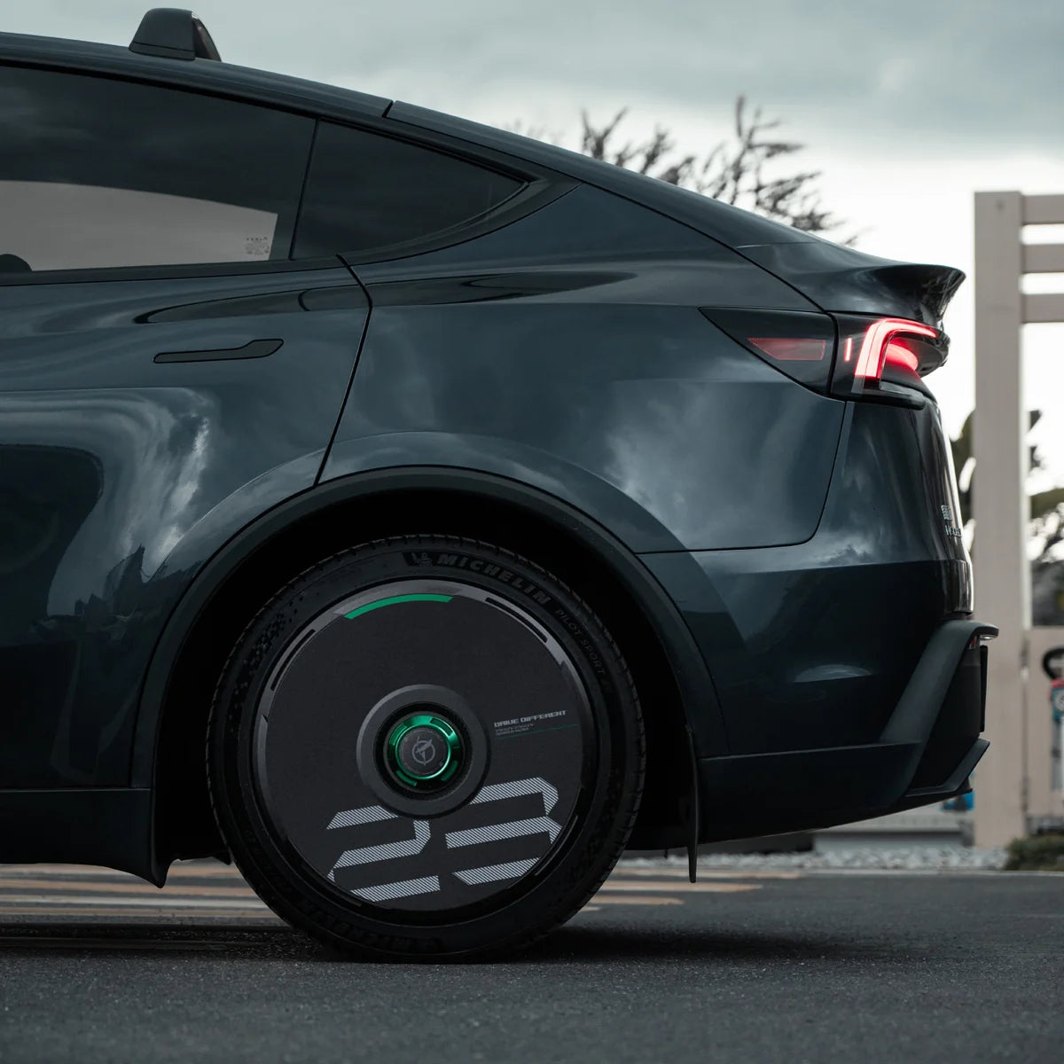 HALODISC 2 Wheel Covers for Tesla | Custom Numbers