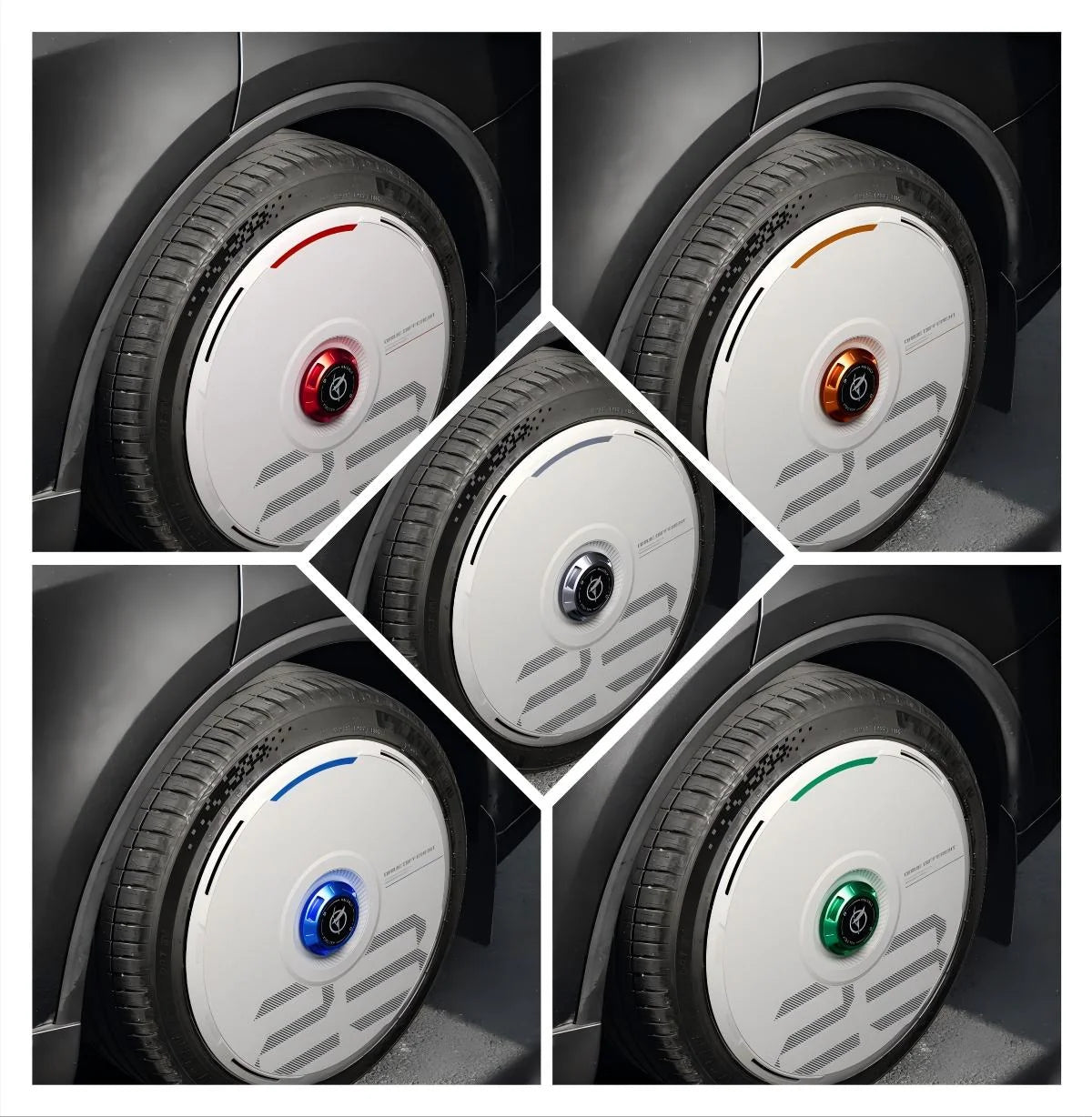HALODISC 2 Wheel Covers for Tesla | Custom Numbers