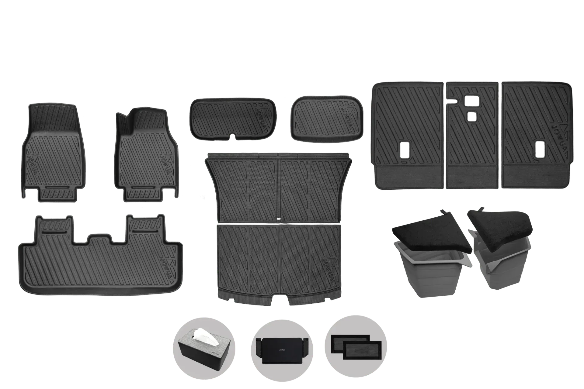 Jowua All-Weather Floor Liners Combo - Model Y Juniper 2025+ (Right Hand Drive V