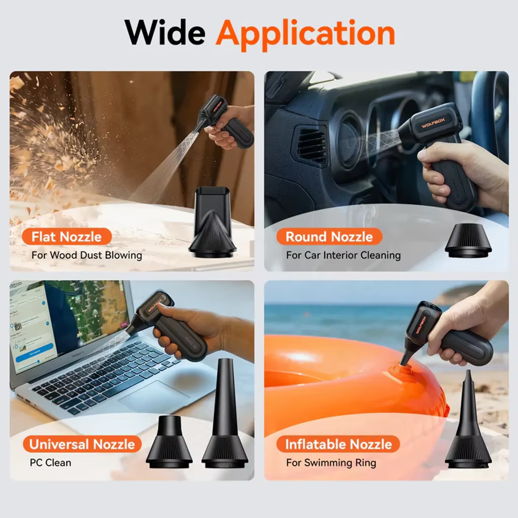 WOLFBOX MF60 Compressed Air Duster 強力風槍