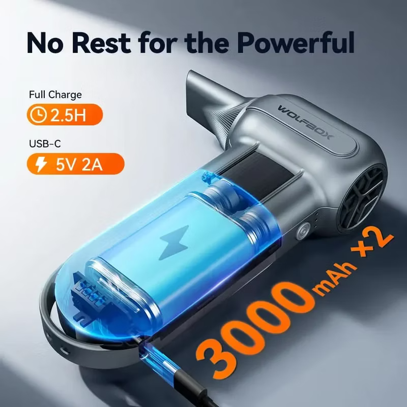 WOLFBOX MF100 Compressed Air Duster - Super Power Electric Air Duster 強力風槍