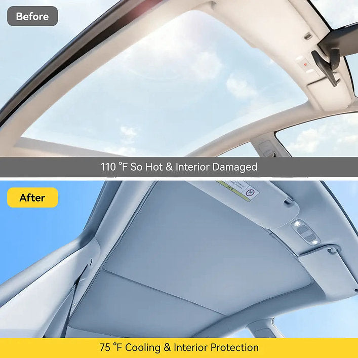 3W UV Heat Insulation Foldable Car Sunshade 灰色 for Tesla Model 3 Highland&Y Juniper(現貨)
