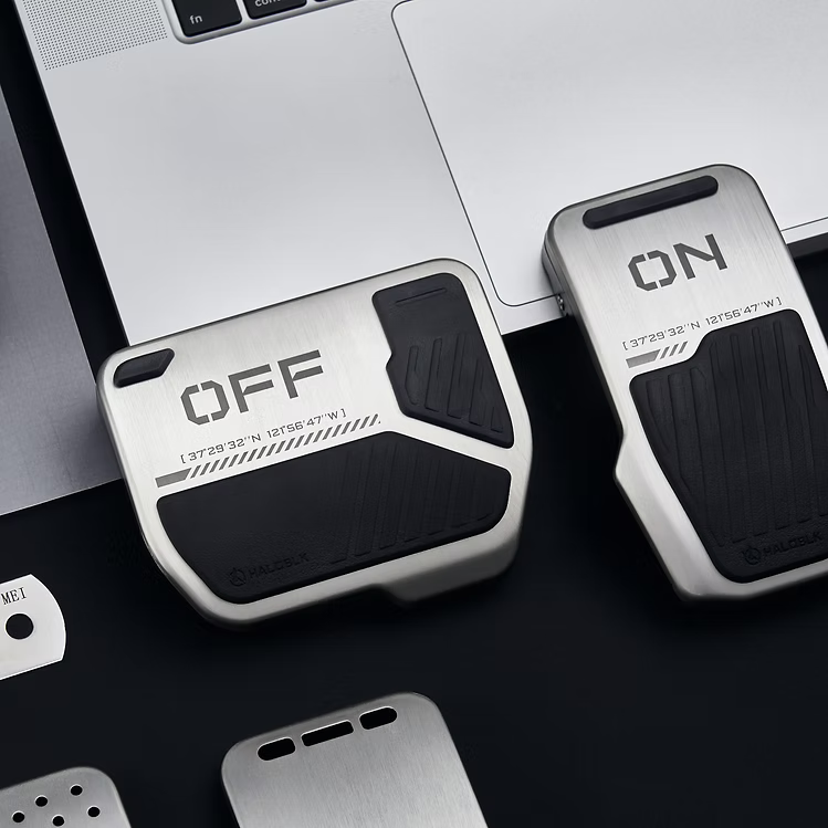 HALOBLK 合金踏板Alloy Car Pedal Covers for Tesla｜Toy Switch 2.0