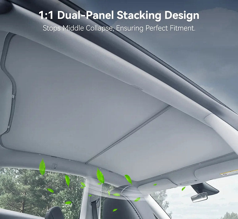 3W UV Heat Insulation Foldable Car Sunshade 灰色 for Tesla Model 3 Highland&Y Juniper(現貨)