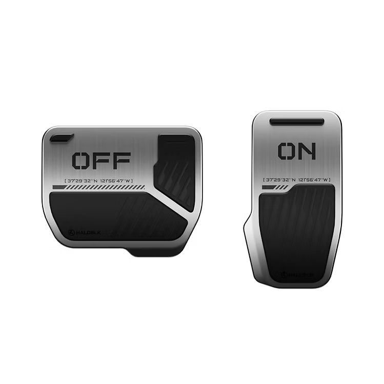 HALOBLK 合金踏板Alloy Car Pedal Covers for Tesla｜Toy Switch 2.0