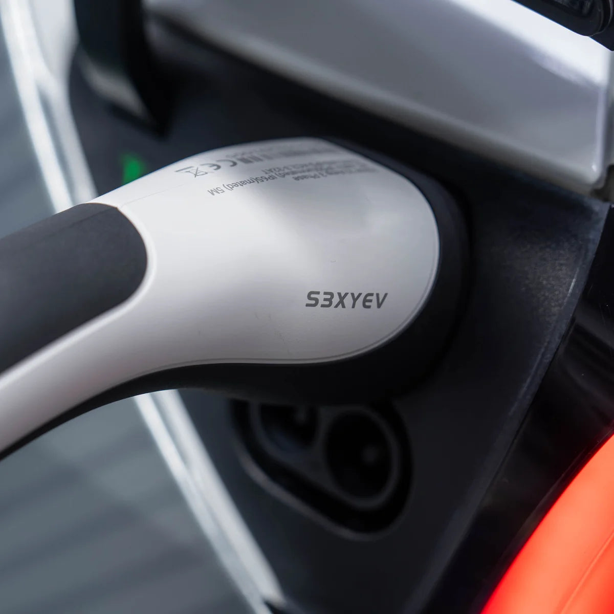 S3XYEV 32A雙溫控藍色工業頭3針(56mm)IP67帶溫控CEE to Type 2 流動充電器(第二代)兩年保用 現貨