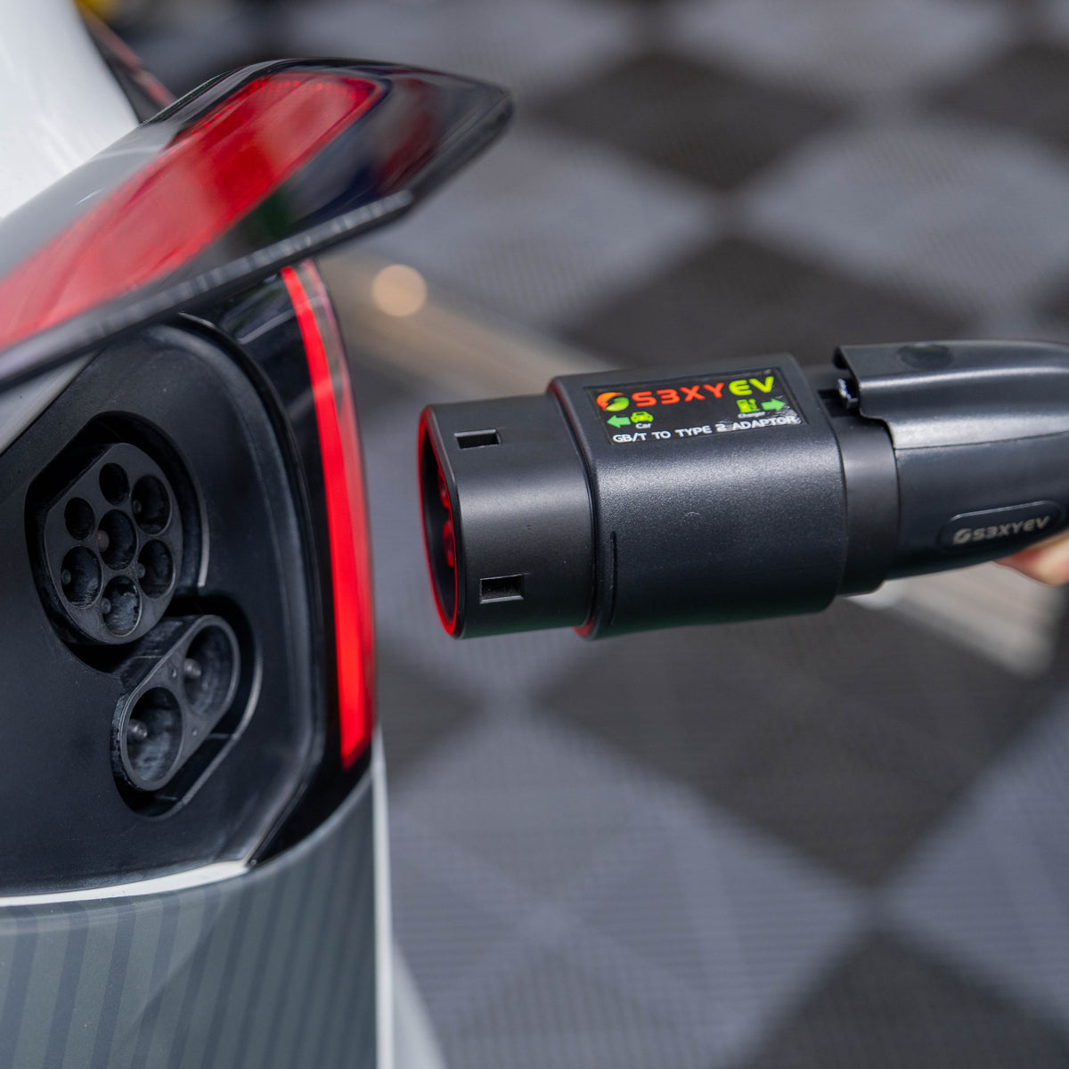 S3XYEV(溫控)AC Adapter Pro GB/T to Type 2交流轉接器(港車北上專用)兩年保用