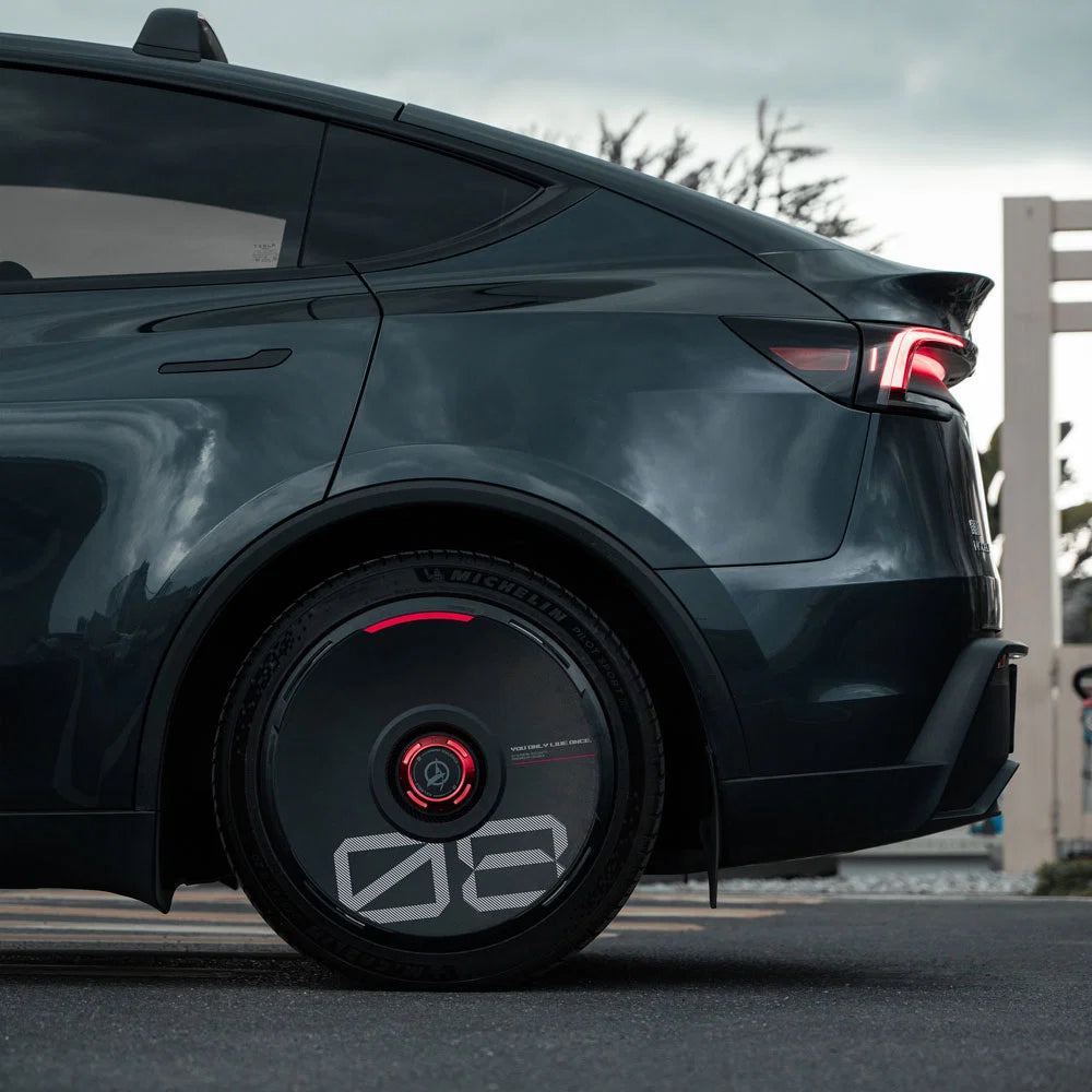 HALODISC 2 Wheel Covers for Tesla | Custom Numbers