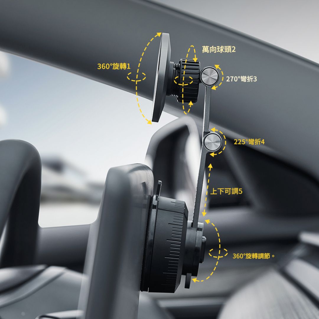 3W Model 3/Y 隱藏式磁吸手機吸盤支架