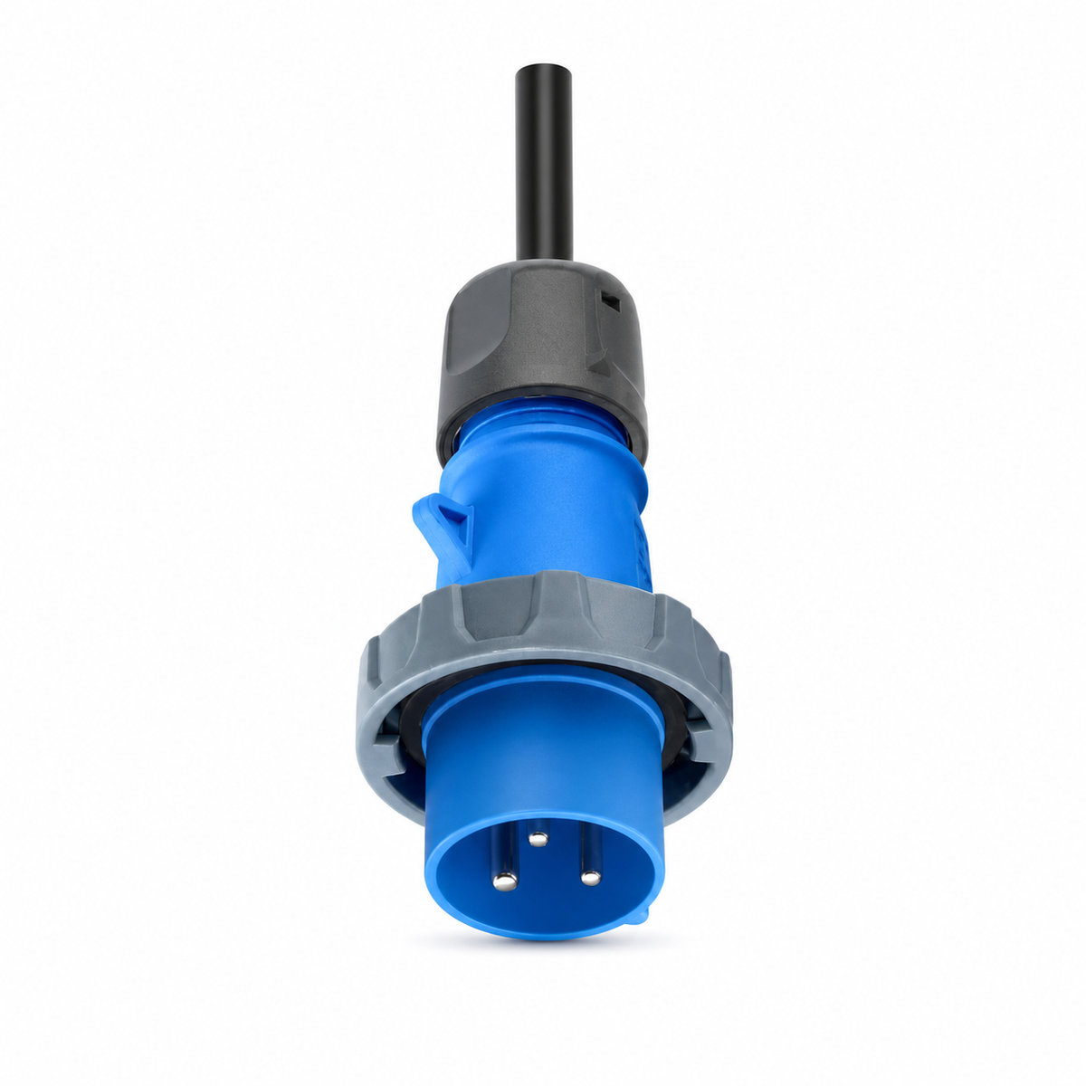 S3XYEV 32A雙溫控藍色工業頭3針(56mm)IP67帶溫控CEE to Type 2 流動充電器(第二代)兩年保用 現貨