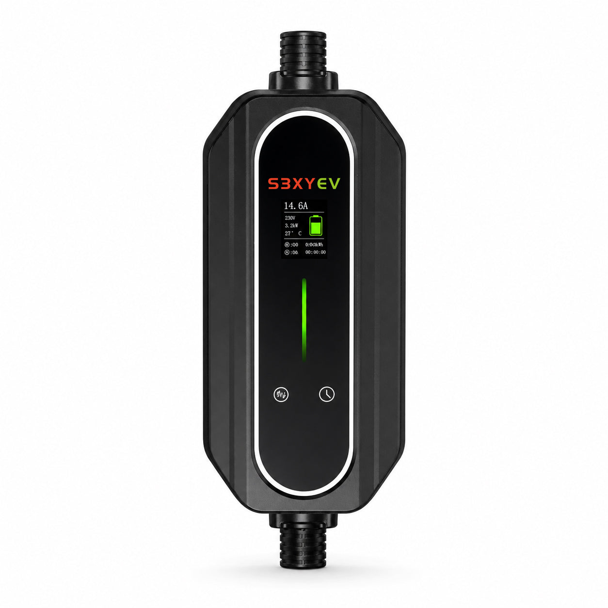 S3XYEV 32A三相雙溫控紅色工業頭5針(62mm)IP67帶溫控CEE to Type 2流動充電器(第二代)7.5米 兩年保用(現貨)