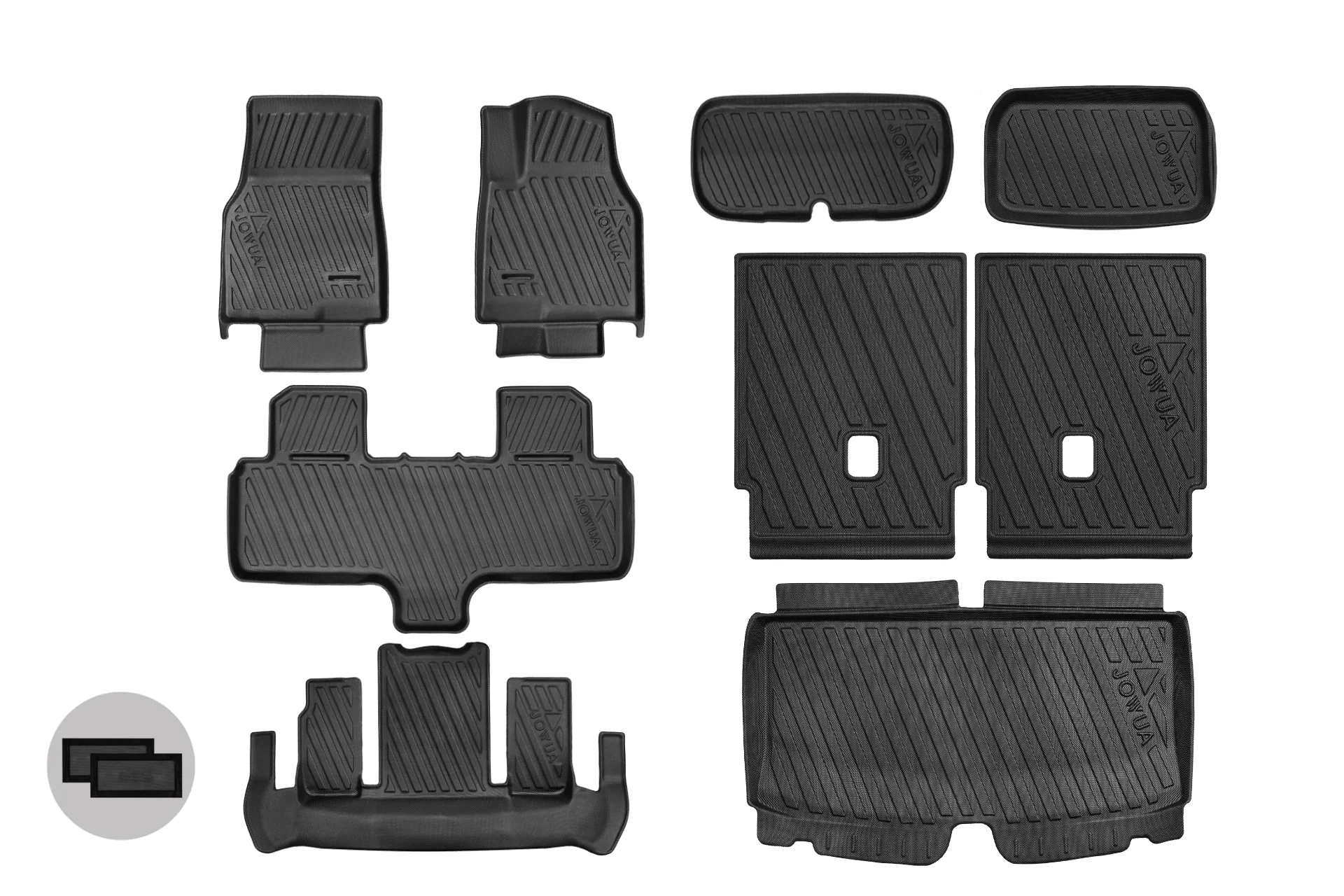 Jowua Model Y L (2026+) All Weather Floor Liner (Right Hand Drive Version)(贈送 前+後屏幕保護貼及免費安裝)