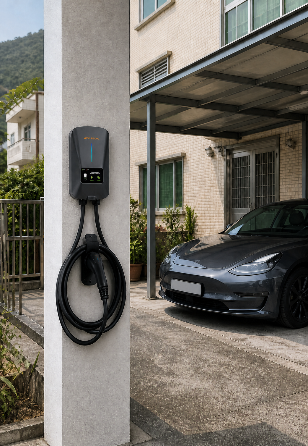 WolfBox S (EHSS屋苑充電易資助計劃)電動車充電裝置安裝工程全包套餐(三年保用)